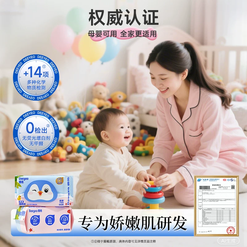 德佑纯水婴童湿厕纸80抽孕妇婴儿专用洁厕湿巾厕纸厕所湿巾旗舰店 29.9元 - 86线报