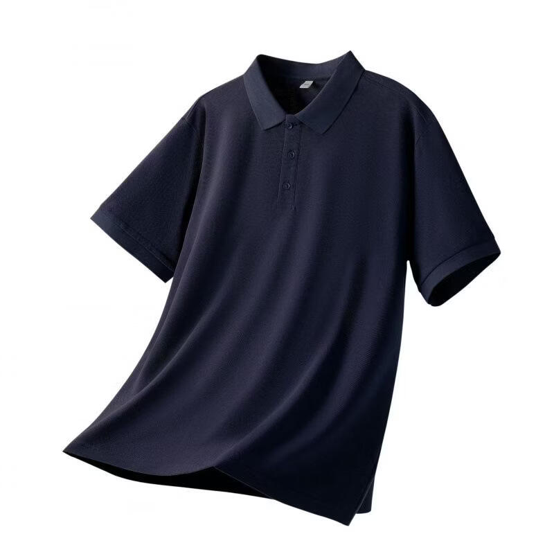 MOMOPHANT高端质感10A抗菌重磅纯棉polo衫男女藏青色 59.9元 - 线报酷