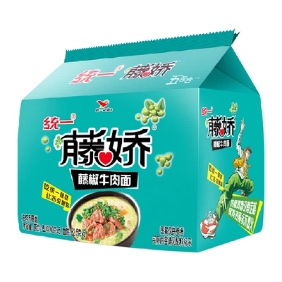 统一麻辣青花椒藤椒牛肉面五合一泡面 9.82元 - 线报酷