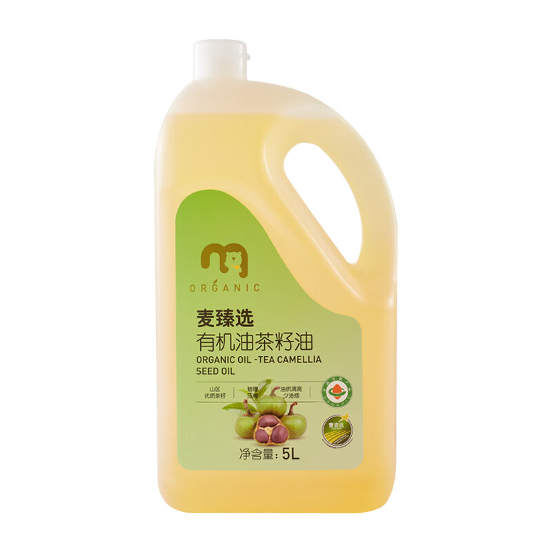 麦臻选有机油茶籽油5L 289.68元 - 86线报 麦臻选有机油茶籽油5L 289.68元 - 86线报