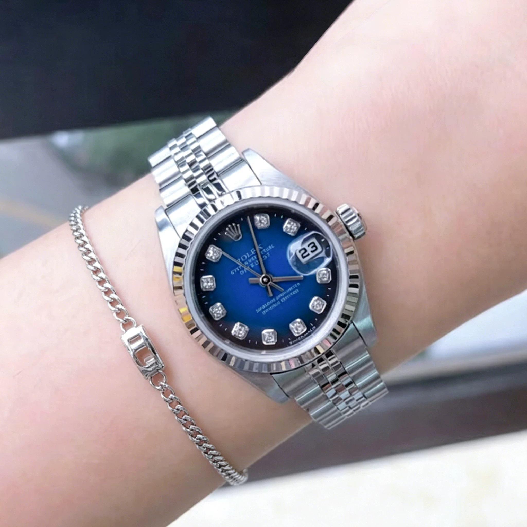 ROLEX中古98新Rolex劳力士女装日志型镶钻自动机械手表女69174 30552元 - 86线报 ROLEX中古98新Rolex劳力士女装日志型镶钻自动机械手表女69174 30552元 - 86线报