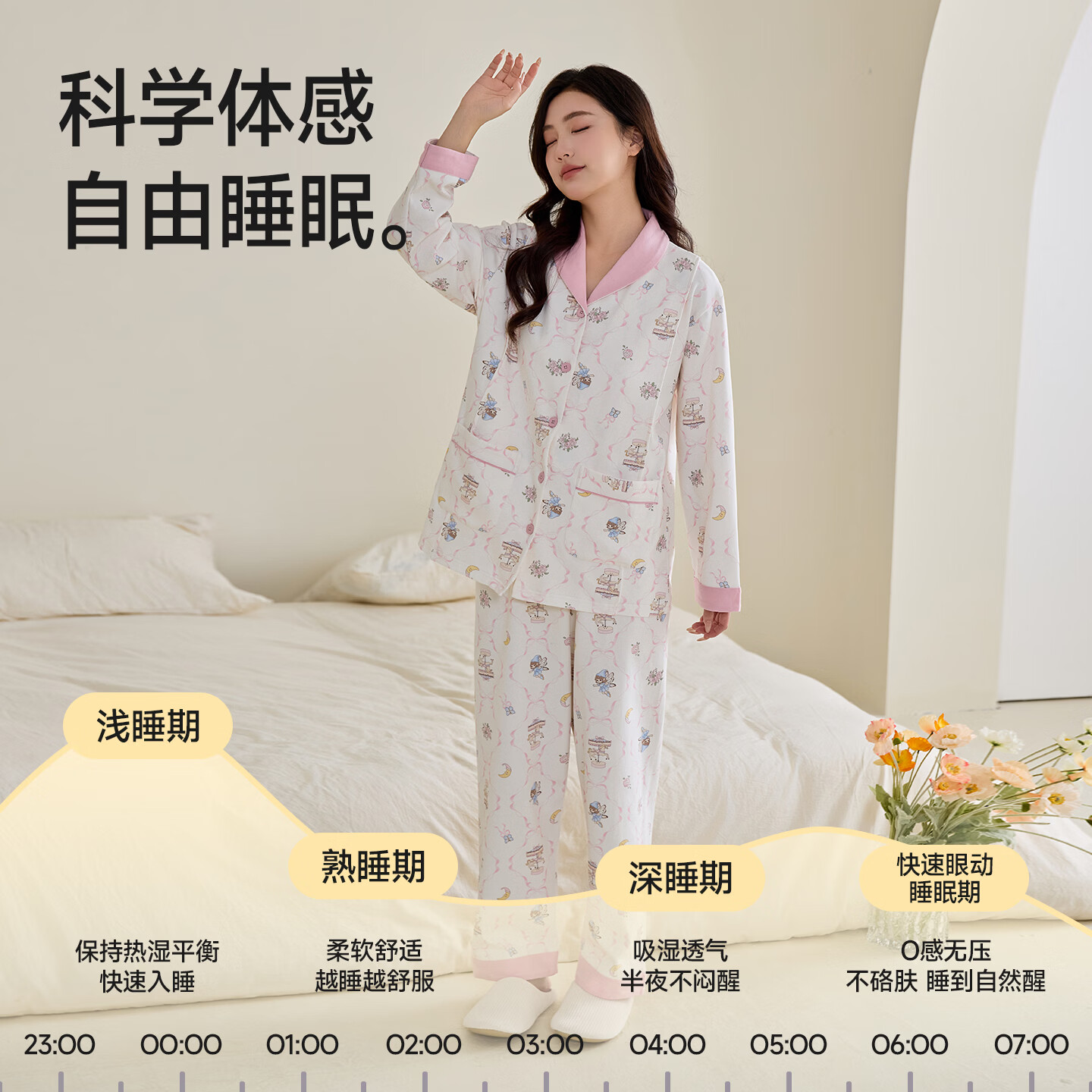 ROVO月子服纯棉春夏季薄款产前后睡衣产妇待产喂奶哺乳家居服套装梦境鸢尾M 59.9元 - 86线报