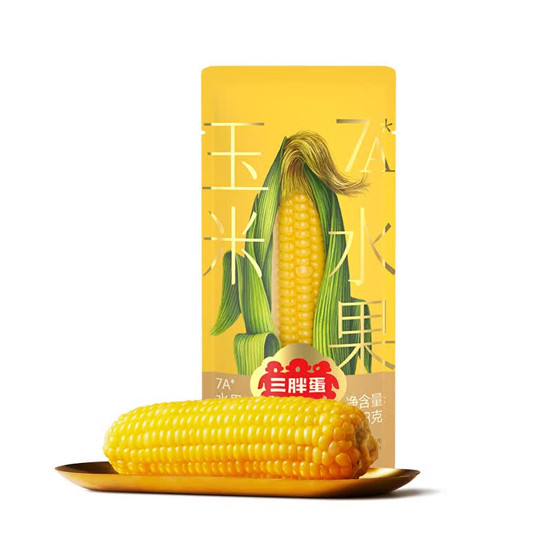 三胖蛋7A甜糯玉米水果玉米228g*1穗 3.9元 - 线报酷
