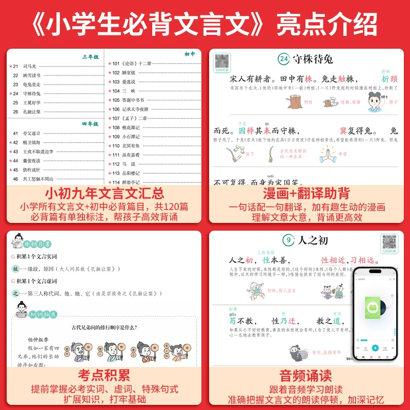一本小必背古诗词/文言文小学通用 11.52元 - 线报酷