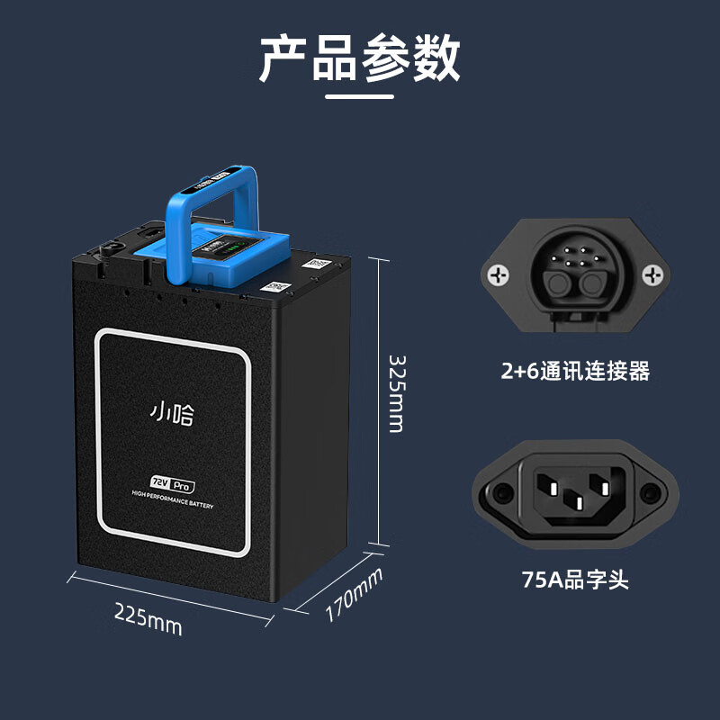 小哈 72V40Ah锂电池+10A充电器 电动车电池 2848元 - 86线报