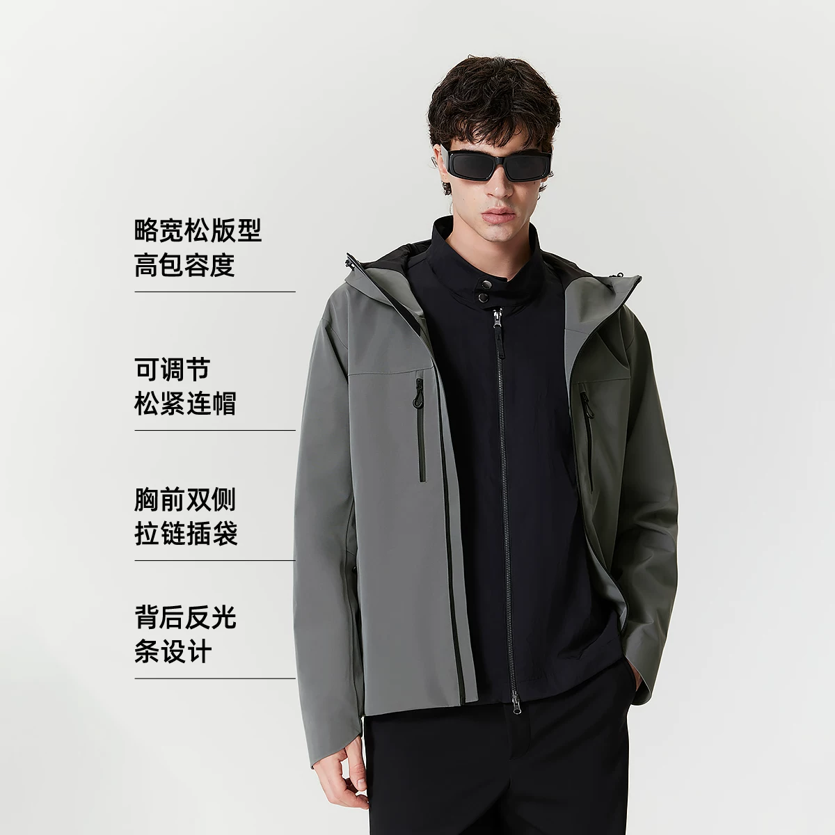 杰克琼斯男士单层硬壳夹克外套 119.35元 - 86线报