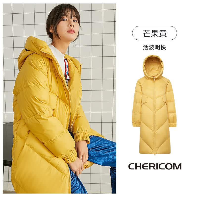 千仞岗反季加厚韩版长款连帽面包服 99元 - 86线报