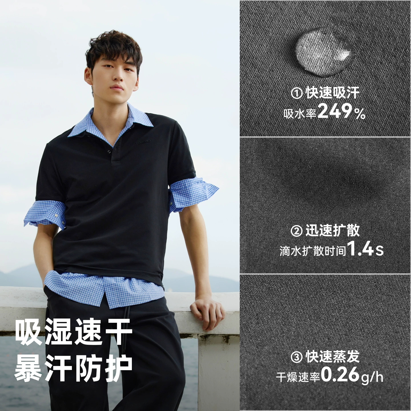 探路者男女式功能短袖T 127.2元 - 线报酷