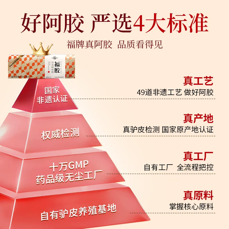 福牌阿胶糕礼盒送礼长辈正品阿胶礼品补品营养品送父母见家长 90.07元 - 线报酷