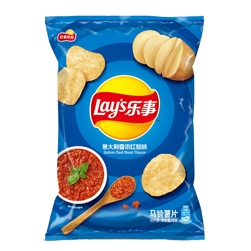 Lays乐事意大利香浓红烩味薯片11件 43.28元 - 86线报 Lays乐事意大利香浓红烩味薯片11件 43.28元 - 86线报