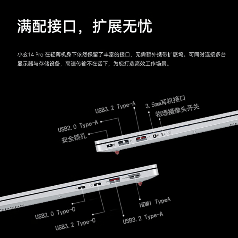 玄派小玄14Pro锐龙版2026 14英寸轻薄商务高性能笔记本电脑银色标压锐龙7-8745HS - 86线报