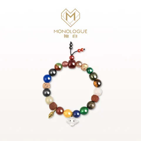 MONOLOGUE 北纬三十度上古玄灵朱雀复古黄金手串MR1312送女友礼物 朱雀手串 高考礼物 3698元 图片 1