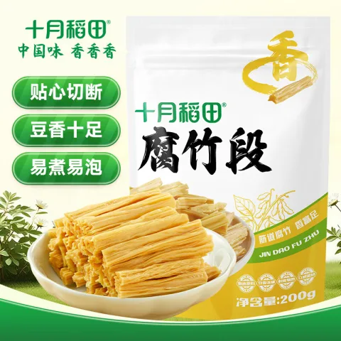 十月稻田 腐竹段 200g 豆制品 素肉炒菜 券后4.32元 图片 1