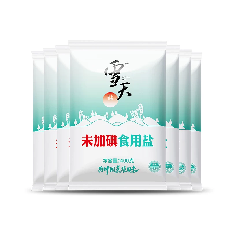 雪天未加碘食用盐精制盐400g*7袋 5.11元 - 线报酷