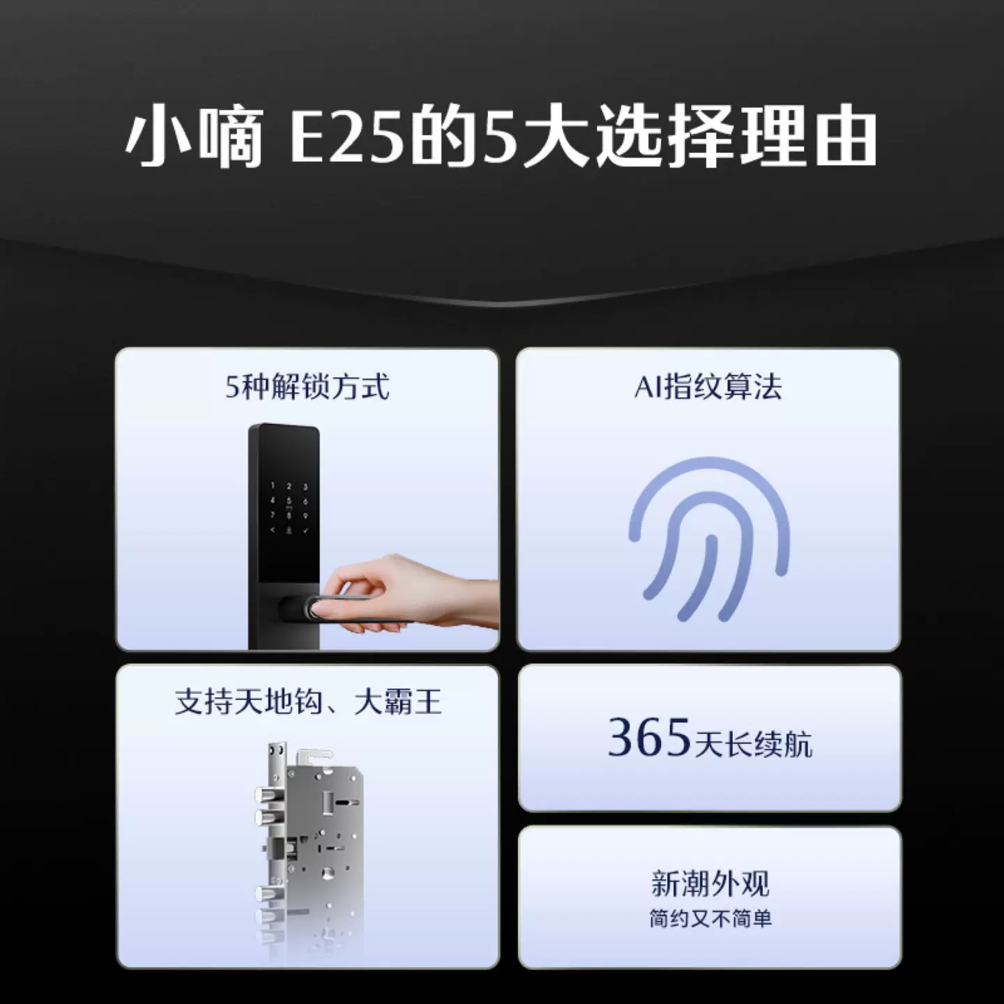 德施曼E25C级锁芯智能门锁 447.95元 - 86线报 德施曼E25C级锁芯智能门锁 447.95元 - 86线报