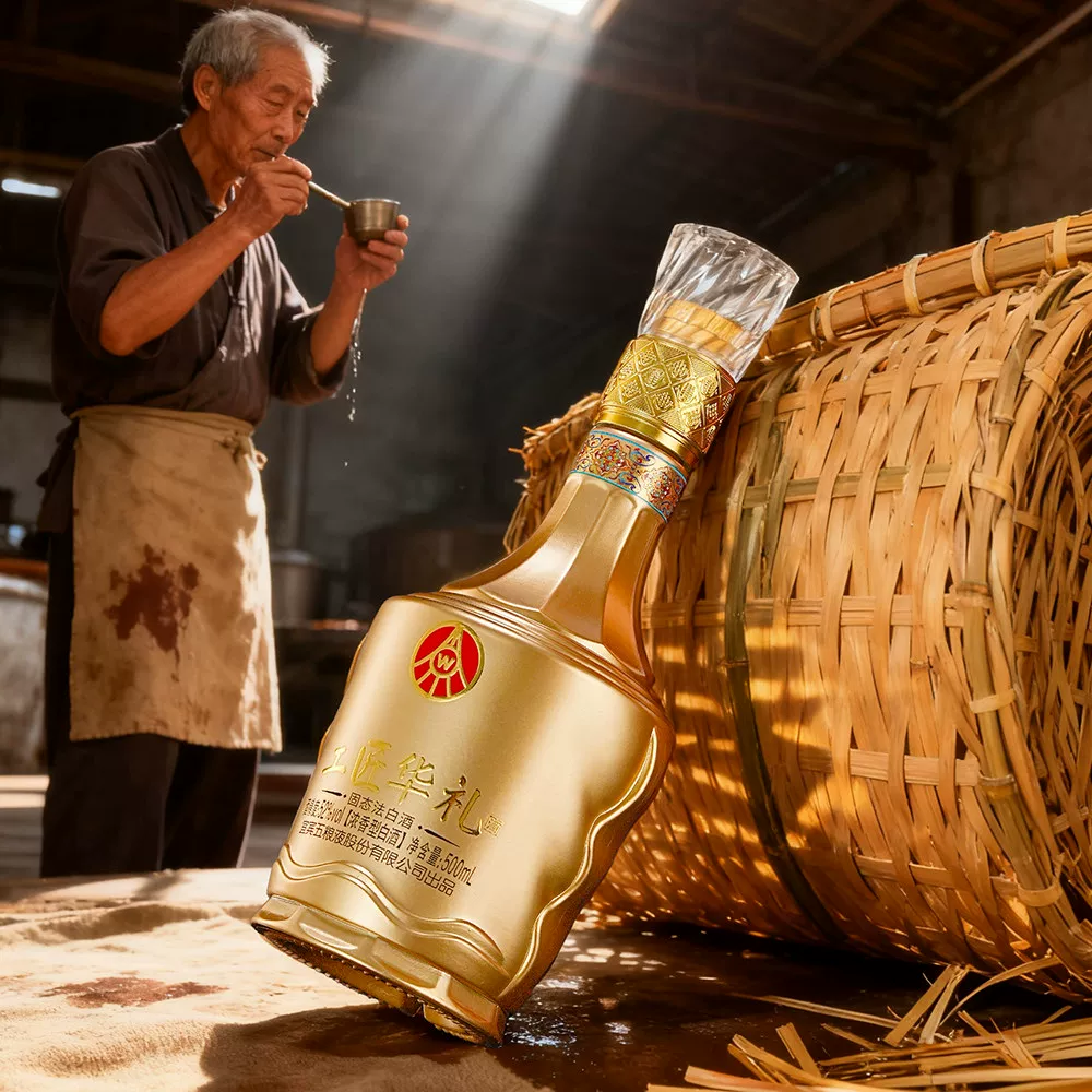 工匠华礼五粮液股份出品工匠华礼如意浓香型白酒52度500ml*2瓶礼盒装送礼 198元 - 86线报