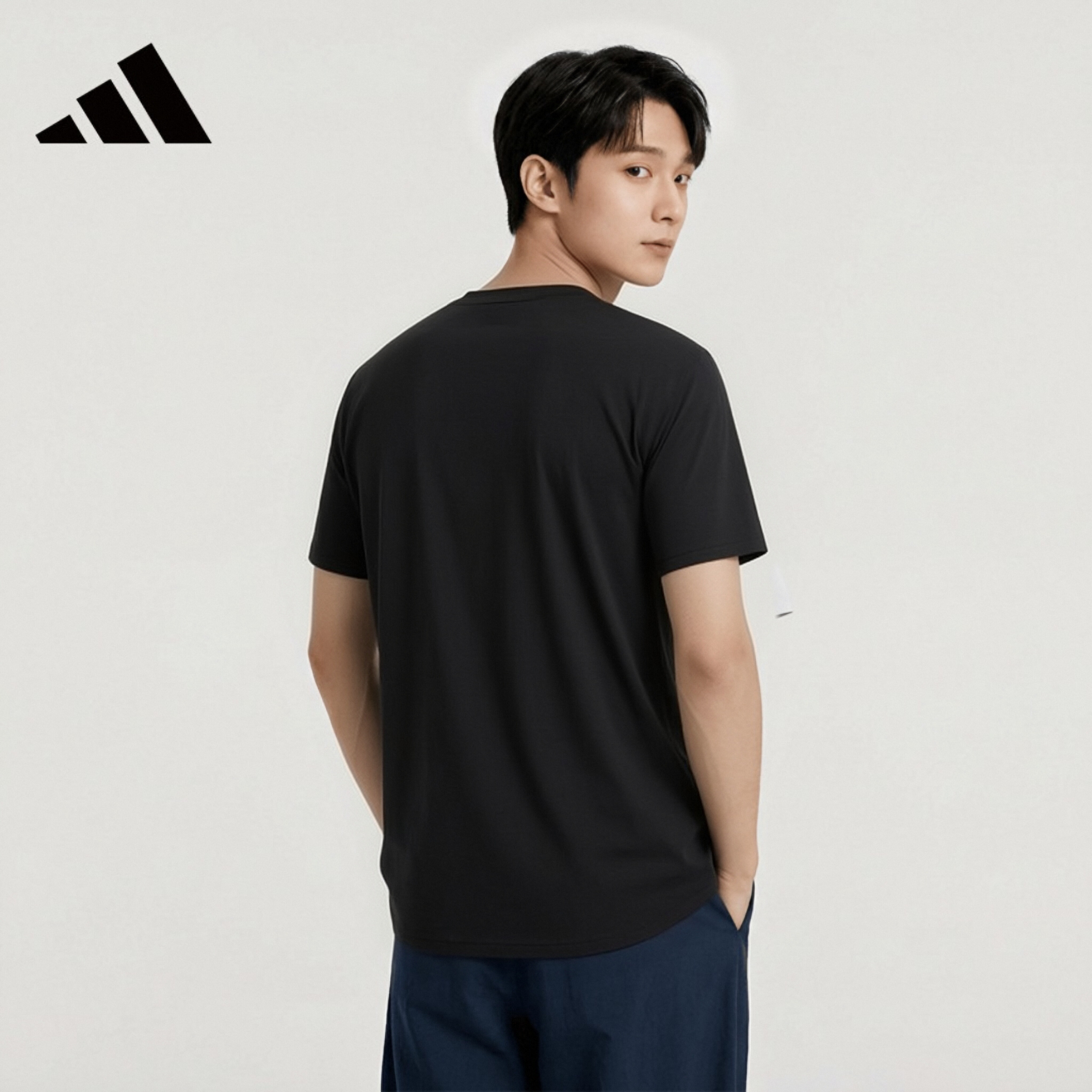 adidas夏季男女同款短袖男T恤跑步健身运动速干百搭 52.25元 - 86线报
