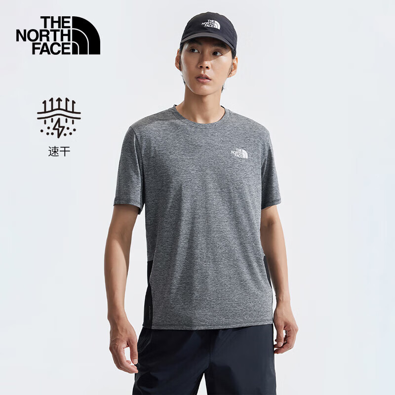 北面速干T恤男户外防晒运动吸湿圆领短袖速干衣536Q KS7S 99元 - 86线报