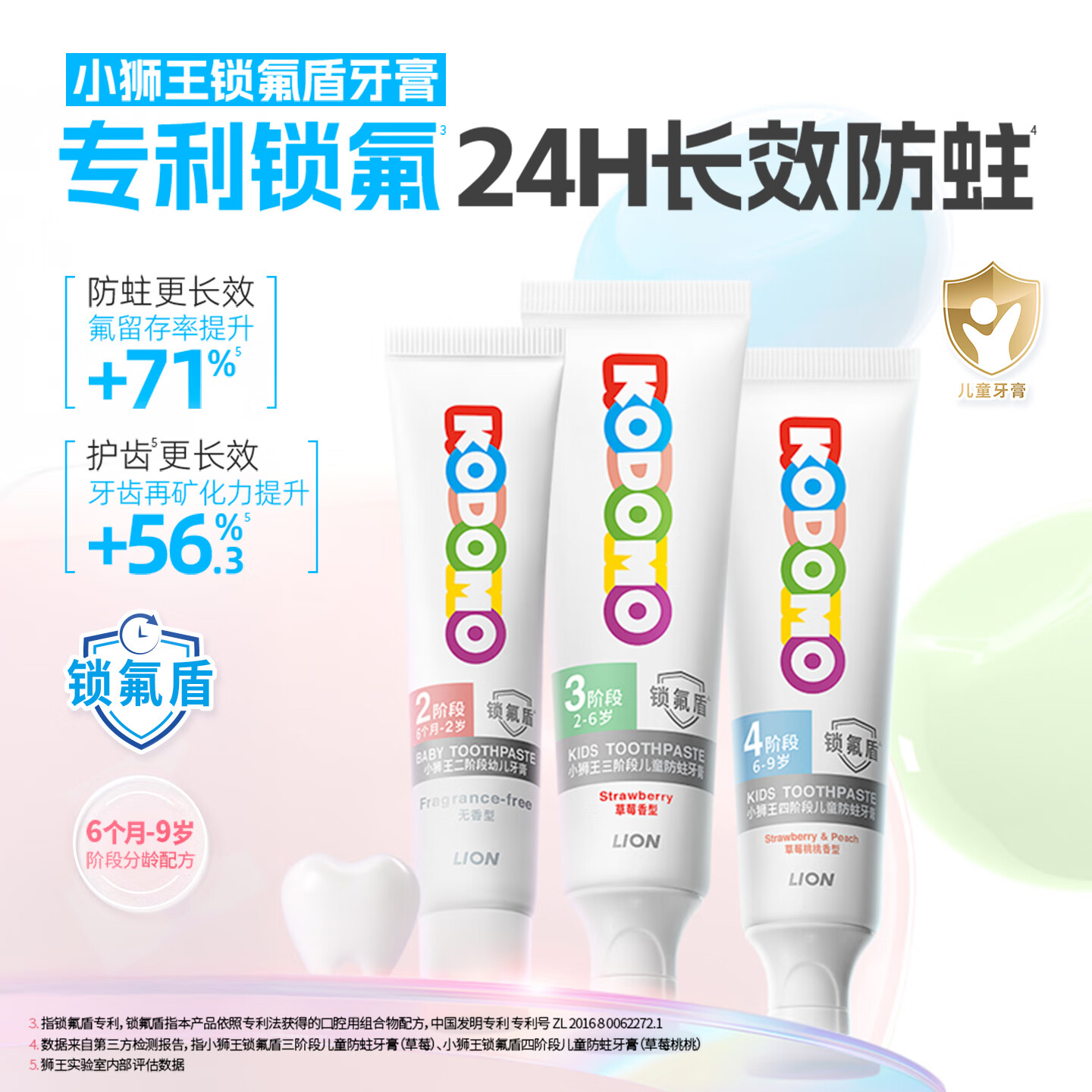 狮王防蛀儿童牙膏锁氟盾草莓香型20g 2.9元 - 86线报