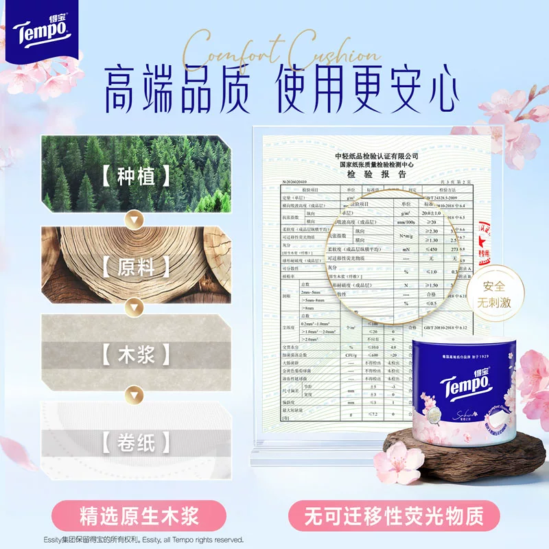 得宝樱花卷纸160g*16卷 25.3元 - 86线报