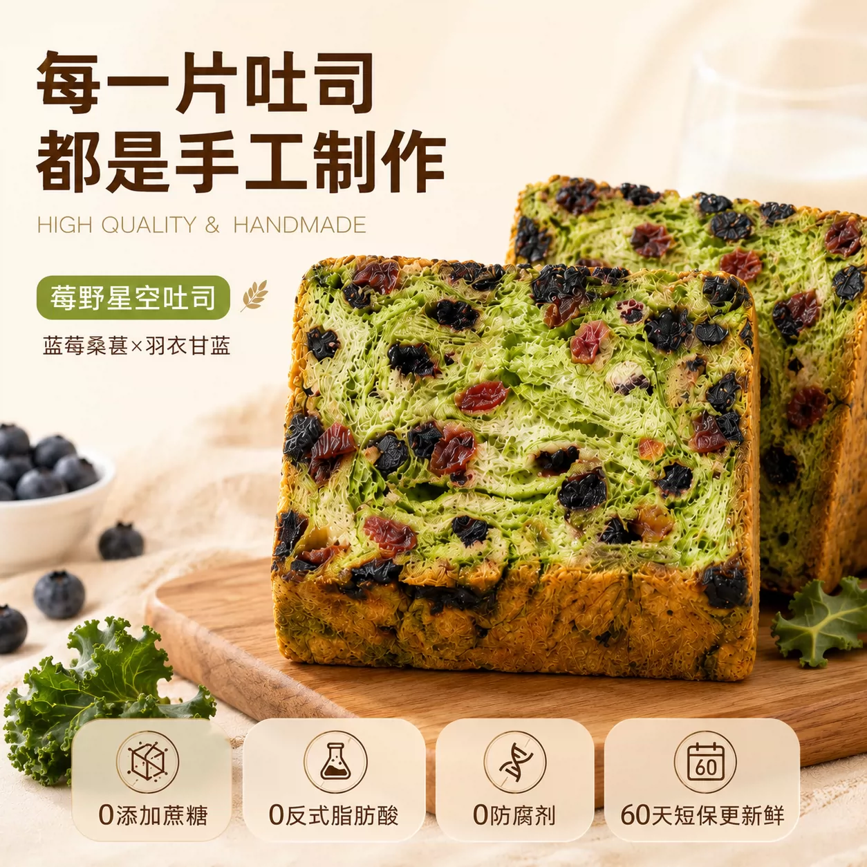 精小珍全麦坚果吐司/星空莓野吐司363g 6.99元 - 86线报