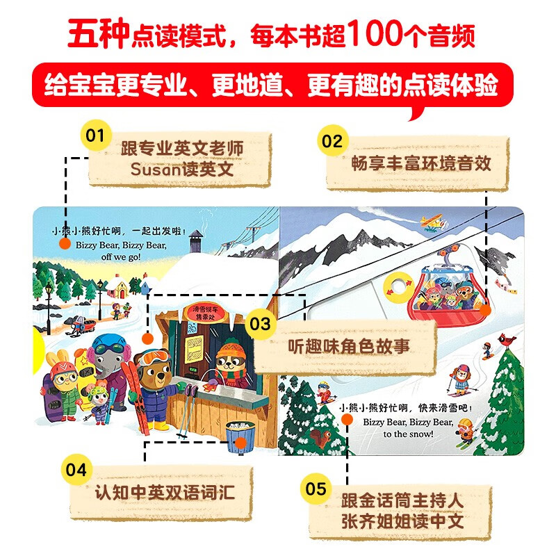 小熊很忙第6辑全4册儿童绘本童谣机关书纸板书 120元 - 线报酷