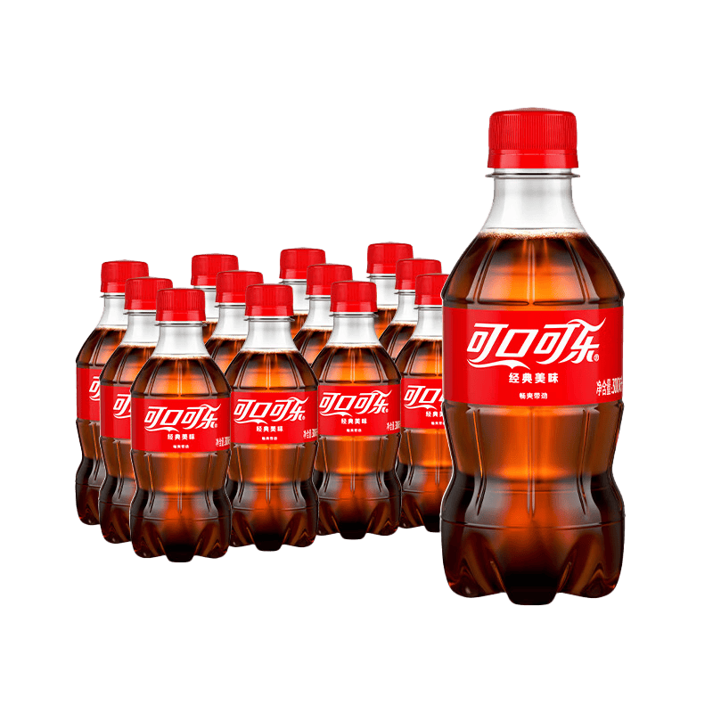 可口可乐经典原味碳酸饮料300ml×12瓶 13元 - 86线报