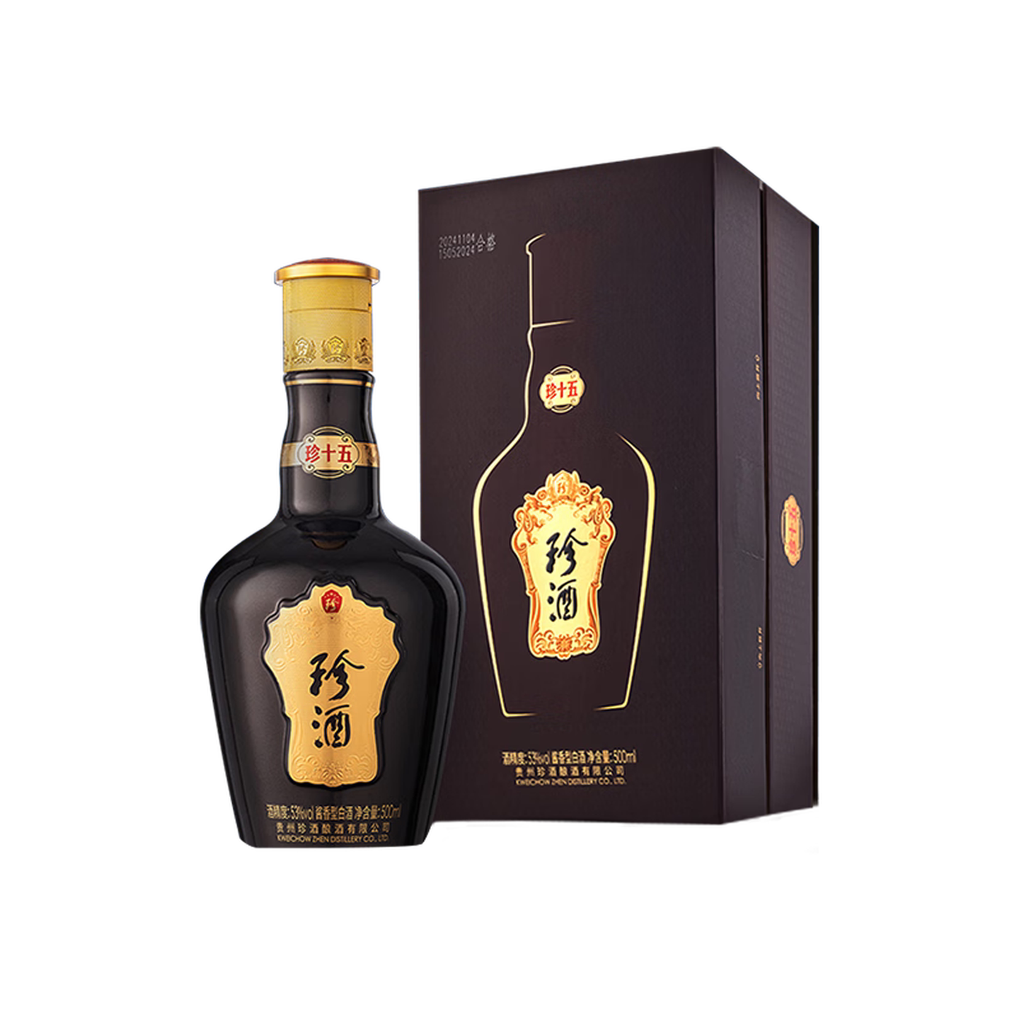 珍酒第四代珍十五酱香型白酒53度500ml*4瓶 974.89元 - 86线报