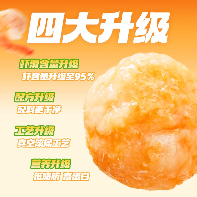 海底捞虾滑100g*8袋大颗粒涮火锅食材早餐挤袋虾仁关东煮半成品 71.25元 - 86线报