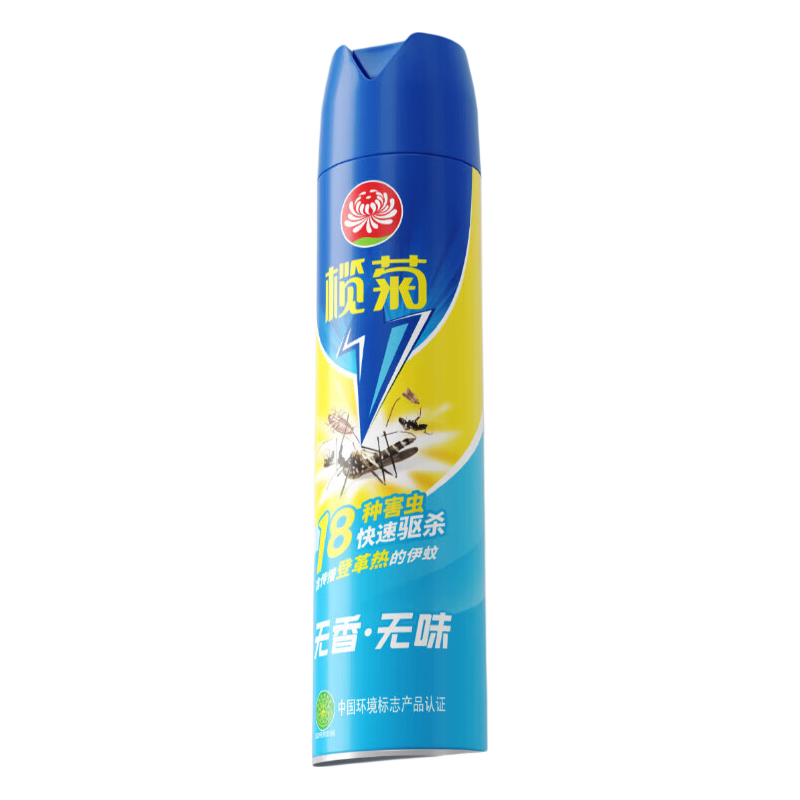 榄菊杀虫剂家用杀蟑螂驱蚊子气雾灭苍蝇蚊虫跳蚤喷雾剂无香无味气雾剂300ml*1瓶 6.9元 - 86线报