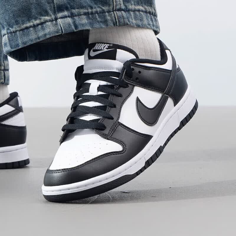 NIKE官方男鞋DUNK LOW低帮板鞋户外运动休闲鞋透气百搭黑白熊猫鞋子HF5441-100 - 86线报