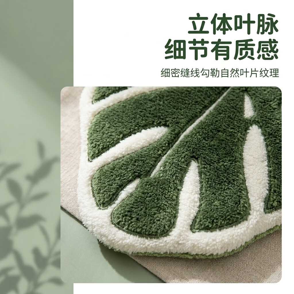 溥畔绿植擦手巾不掉毛海芋叶+龟背竹两条装 9.9元 - 86线报
