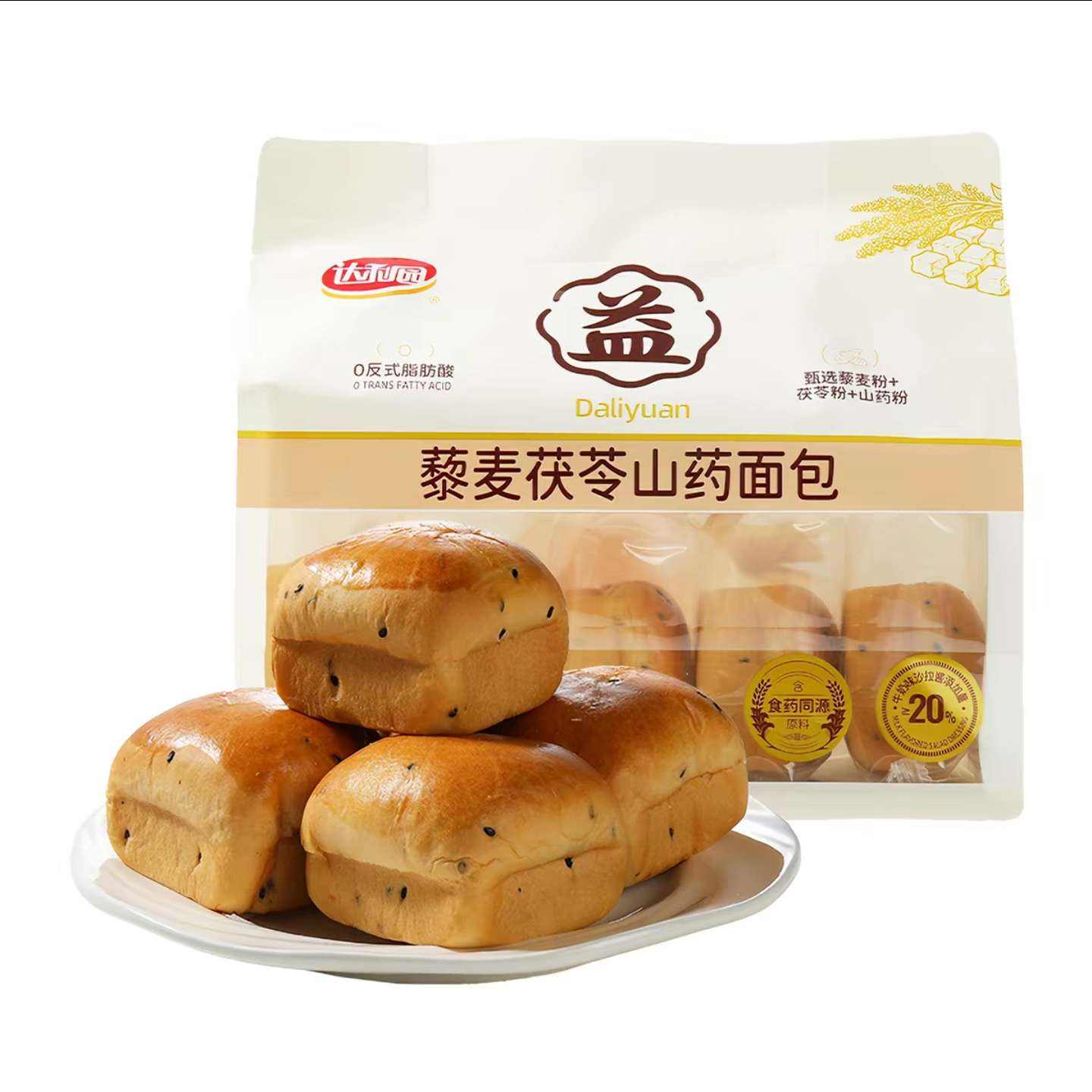 达利园藜麦茯苓山药/红糖黄芪麦冬面包210g35g×6枚 6.69元 - 86线报