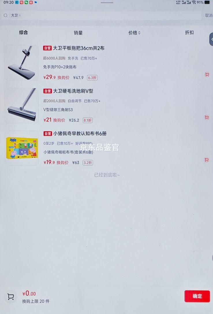 大卫P10巨能吸平板拖把36cm宽133cm杆长 29.9元 - 86线报