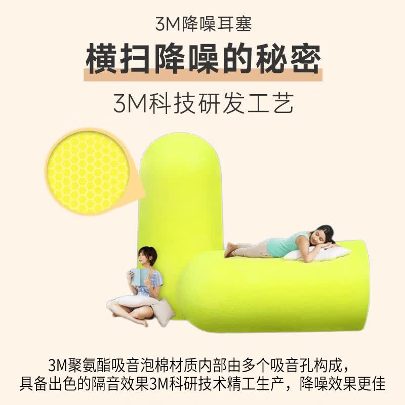 3M防噪音睡眠耳塞6枚装 1.9元 - 86线报