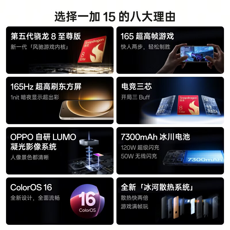 一加15 5G手机16GB+512GB原色沙丘第五代骁龙8至尊版 5099元 - 86线报