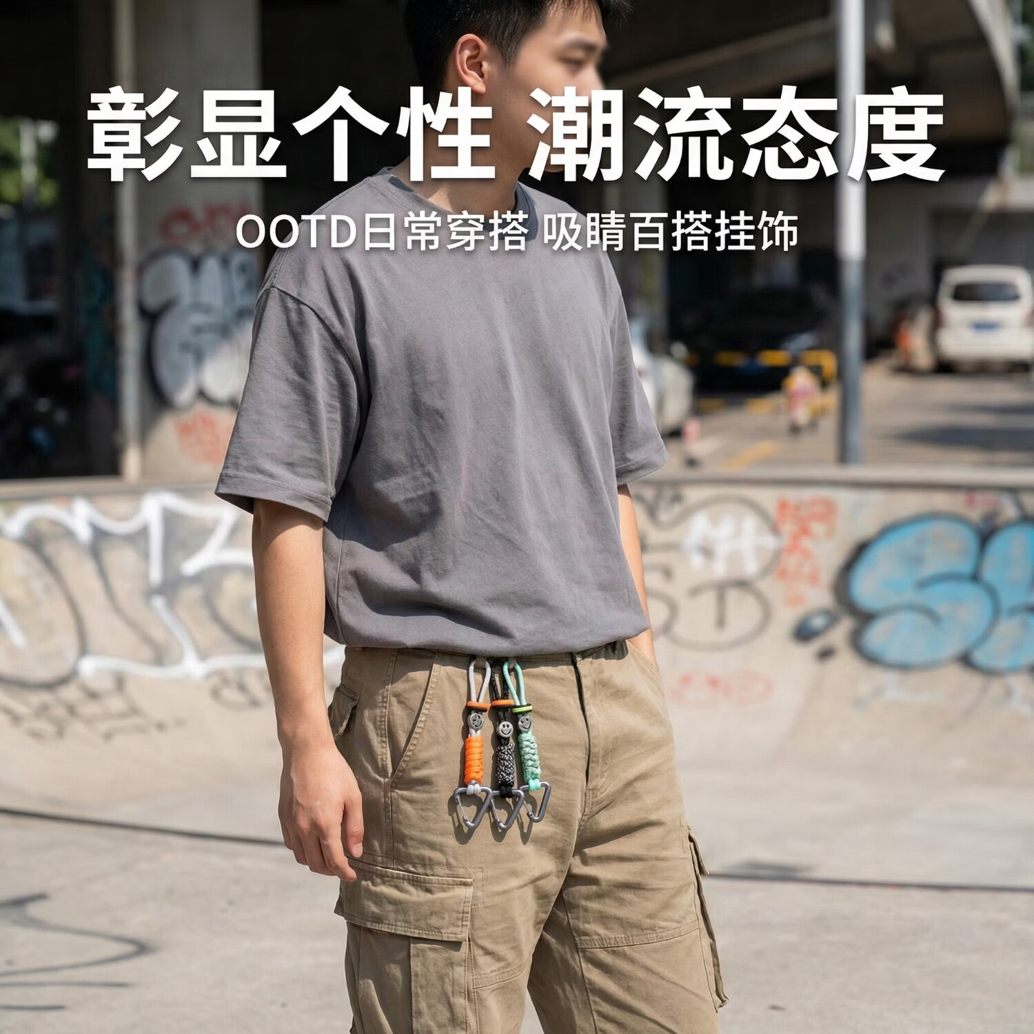 溥畔伞绳多巴胺防丢铝合金防丢挂绳 9.9元 - 86线报