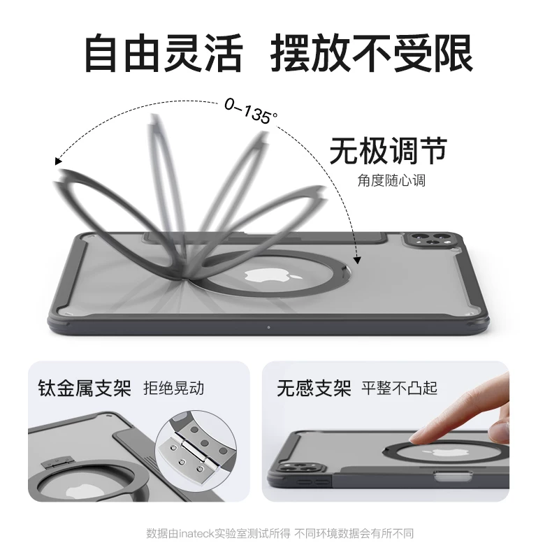 Inateck磁吸iPad保护套苹果平板保护壳防弯10.2英寸基础版黑色/紫色 19元 - 折送网