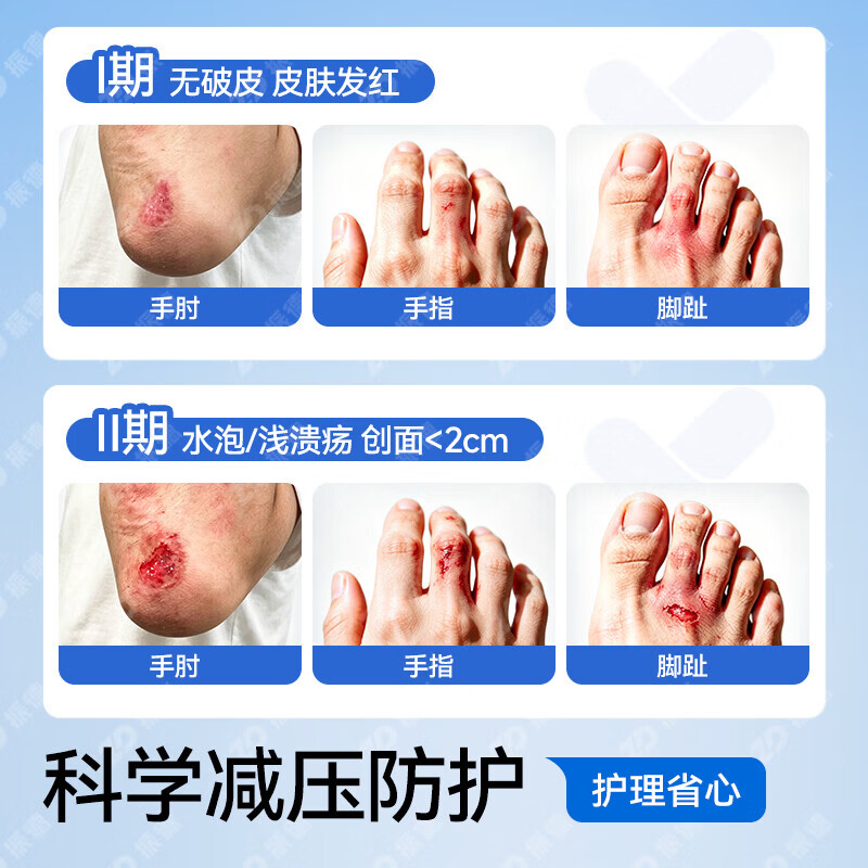 振德泡沫敷料医用防水褥疮贴老人卧床减压贴聚氨酯坐疮压疮贴无菌敷贴泡沫敷料5片+赠 - 86线报