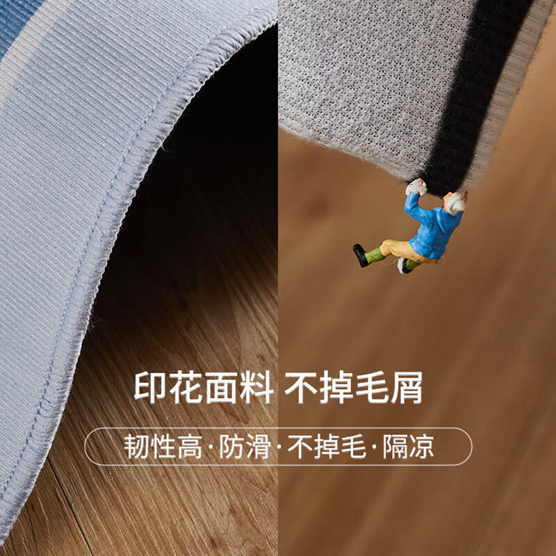KAYE地毯儿童房间卧室加厚免洗床边毯幸福草莓60x160cm 19元 - 86线报