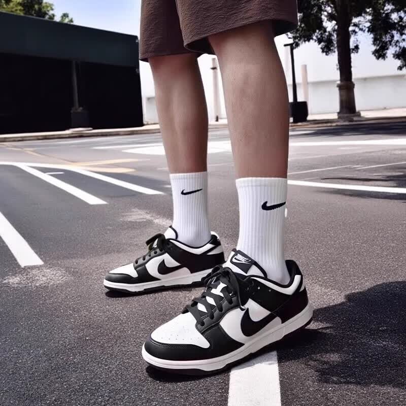 NIKE官方男鞋DUNK LOW低帮板鞋户外运动休闲鞋透气百搭黑白熊猫鞋子HF5441-100 - 86线报 NIKE官方男鞋DUNK LOW低帮板鞋户外运动休闲鞋透气百搭黑白熊猫鞋子HF5441-100 - 86线报