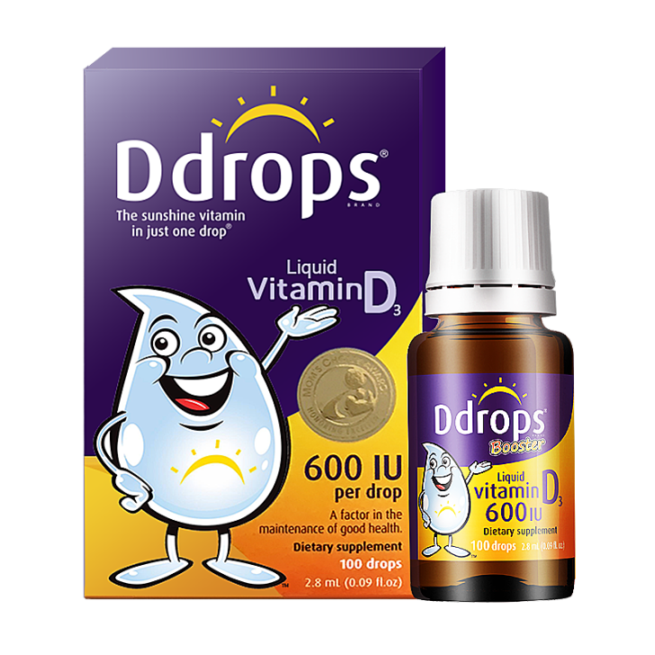 Ddrops儿童维生素D3滴剂600IU2.8ml*4 207.46元 - 86线报