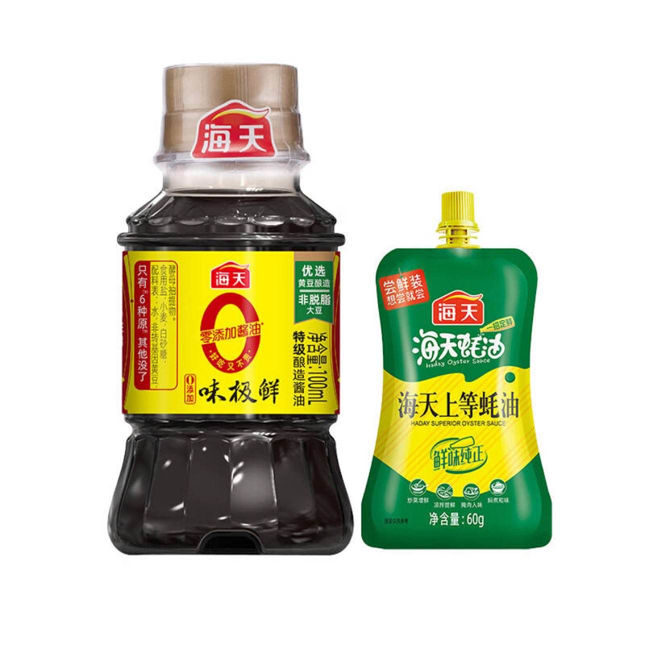 海天味极鲜酱油+蚝油调料组合套装 2.9元 - 86线报 海天味极鲜酱油+蚝油调料组合套装 2.9元 - 86线报
