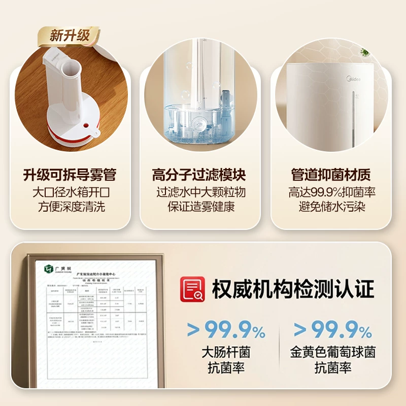 美的SC-3G40A加湿器4.5L白色 77.35元 - 86线报