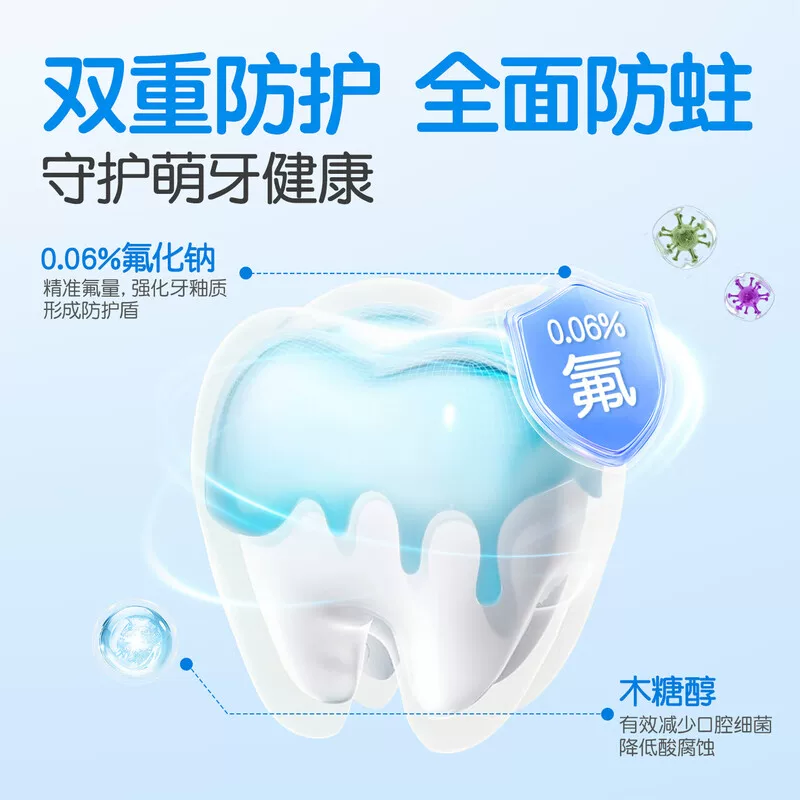 舒客宝贝儿童含氟防蛀防龋牙膏45g*2+10g 16.12元 - 86线报