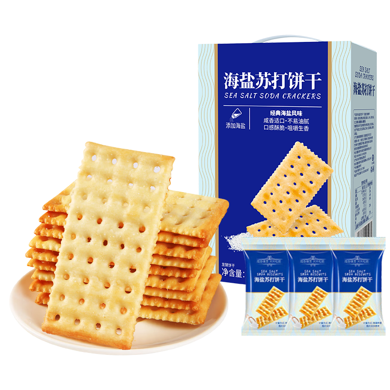 桃将军无蔗糖海盐苏打饼干1kg 8.9元 - 86线报
