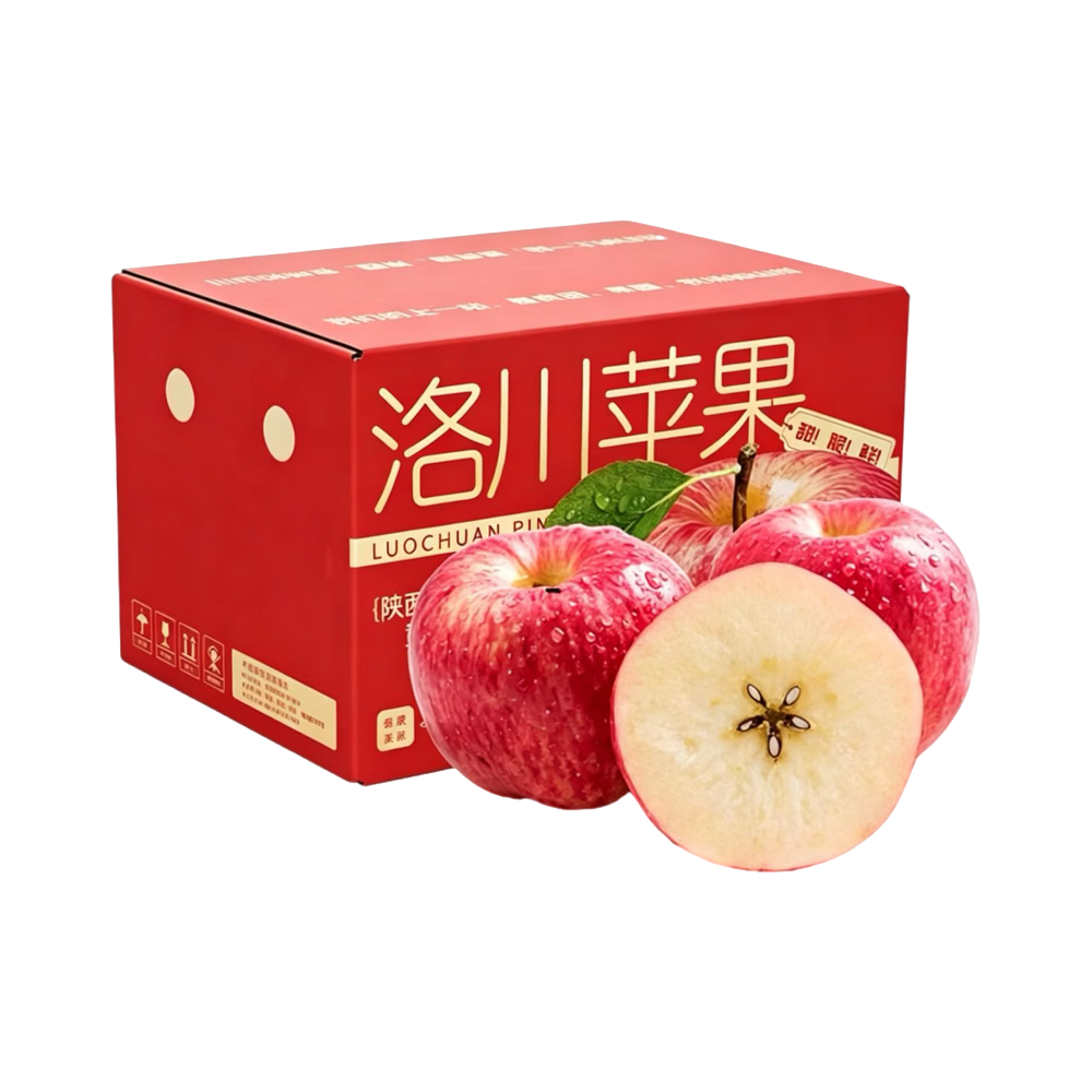 洛川红富士苹果65-70mm新鲜应季水果辅食带箱10斤 20.8元 - 清风线报