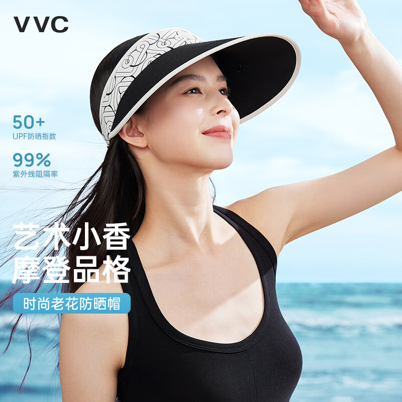 VVC曜黑小香风空顶防晒遮阳帽 38元 - 86线报