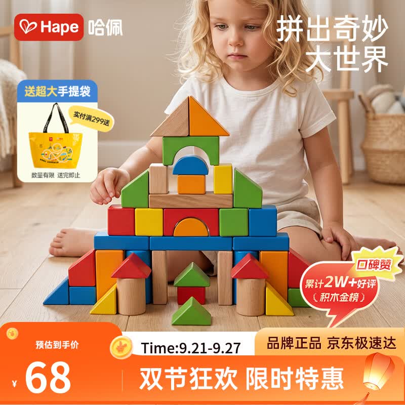 Hape E8321 40粒积木 45.85元 - 86线报