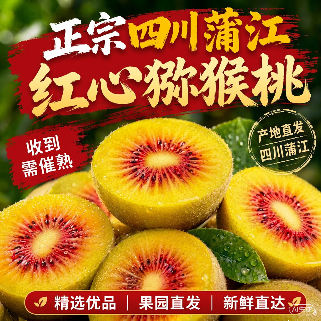 京世泽应季新鲜红心猕猴桃 13.9元 - 86线报